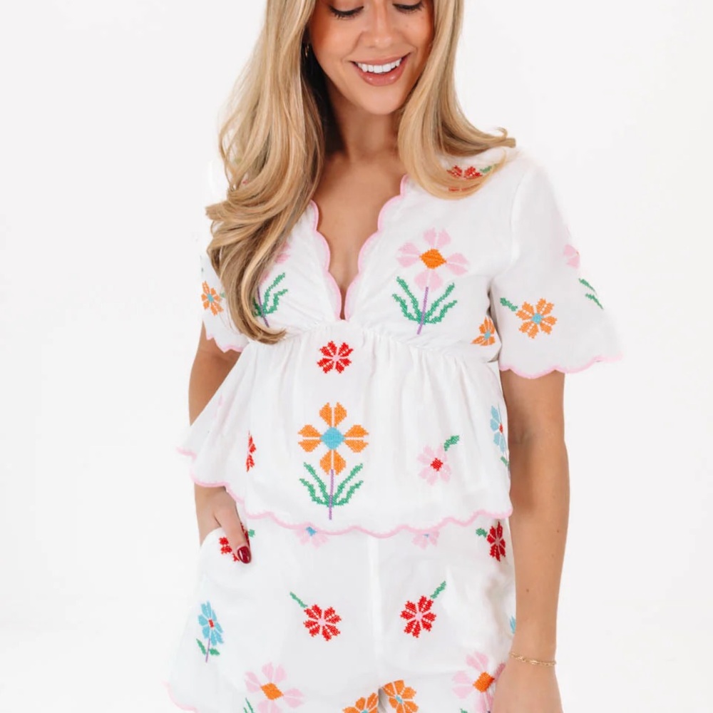 J. Marie floral top